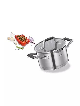 KÜCHENPROFI | Pentola  16cm/1,7l BOLOGNA Acciaio inox/Nero |